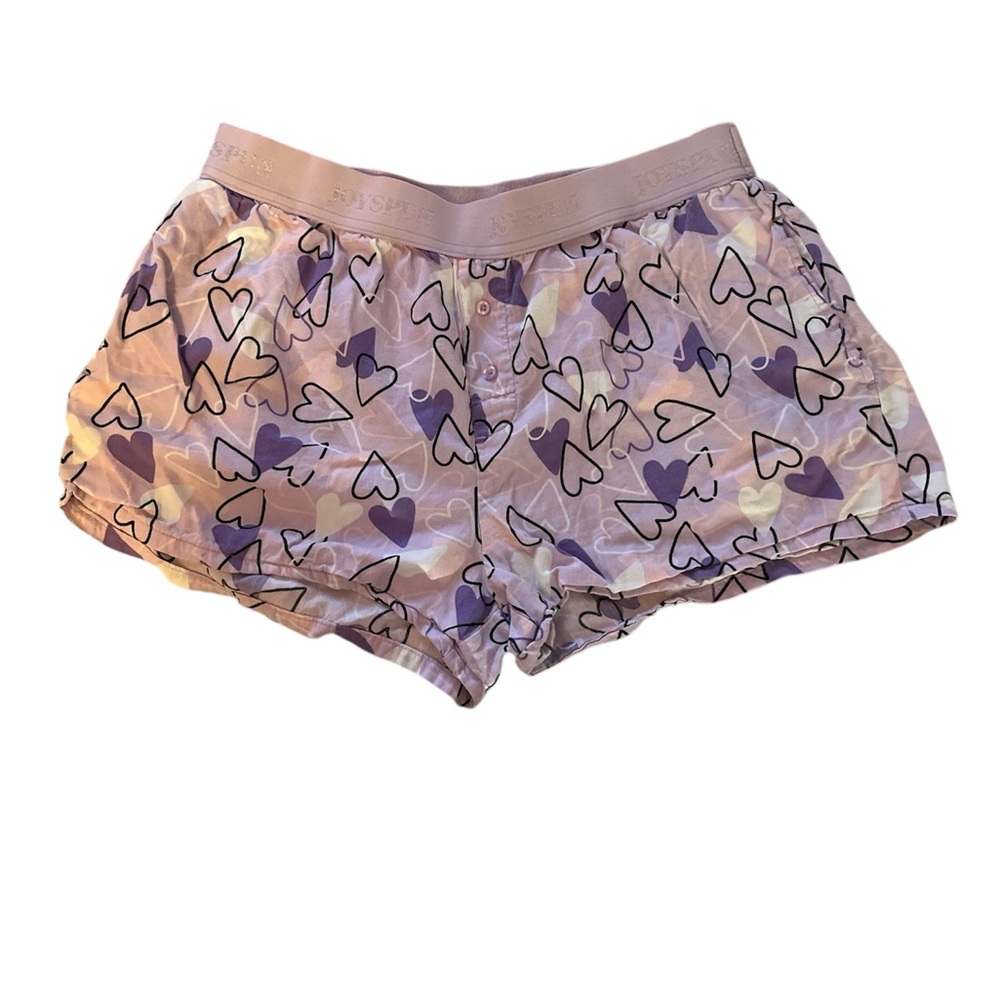 Heart Print Sleep Shorts